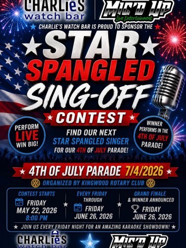 Star Spangled Sing-Off at Charlie's Watch Bar
