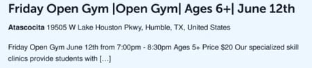 Friday Open Gym