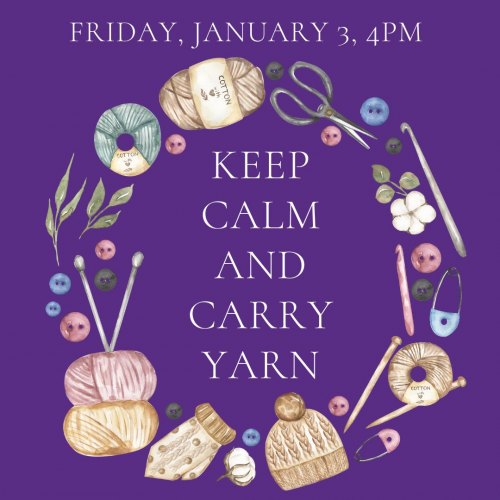 Keep Calm and Carry Yarn at Atascocita Branch Library