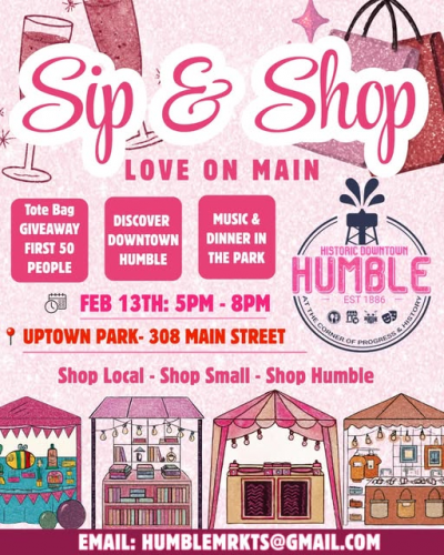 Humble "Love on Main" Sip & Shop