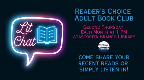 Lit Chat: Reader's Choice Adult Book Club at Atascocita Library
