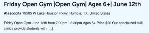 Friday Open Gym