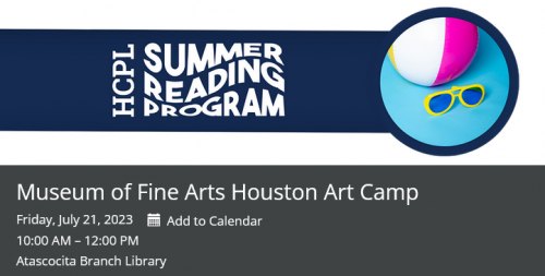 Museum of Fine Arts Houston Art Camp