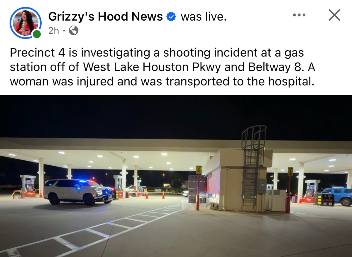 Shooting incident at a gas station off of West Lake Houston Pkwy