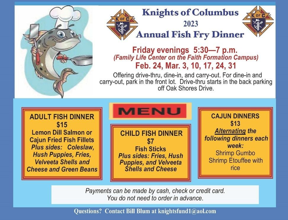 St. Martha's Friday Fish Fry