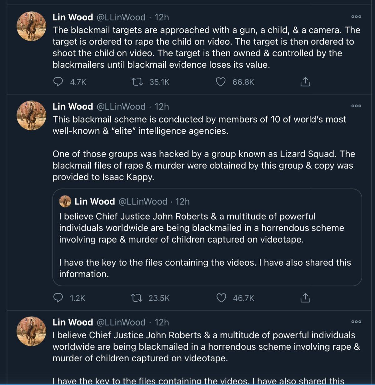 Anyone else read or follow Lin Wood tweets?