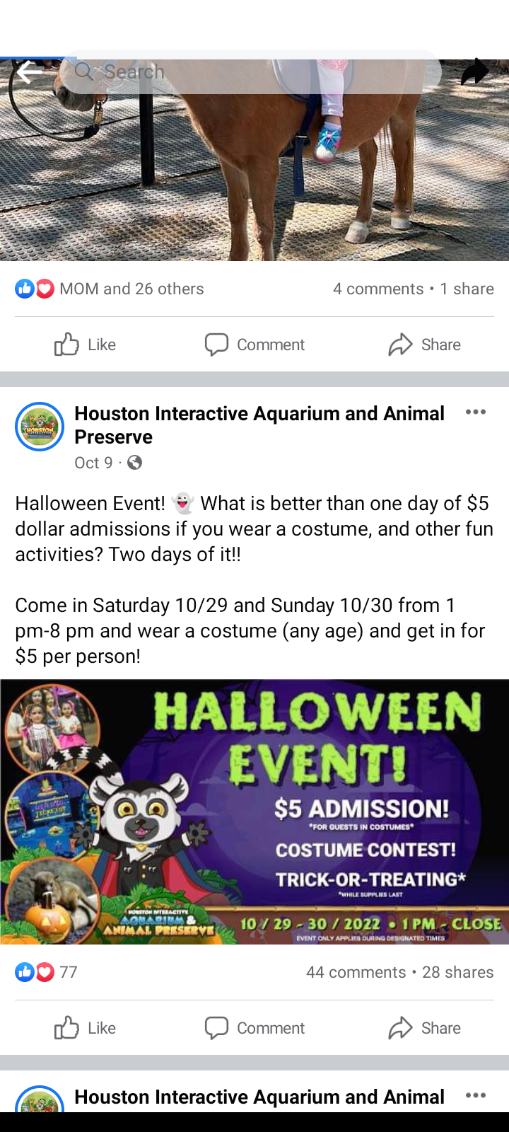 This is a great deal. Houston Interactive Aquarium in Humble.