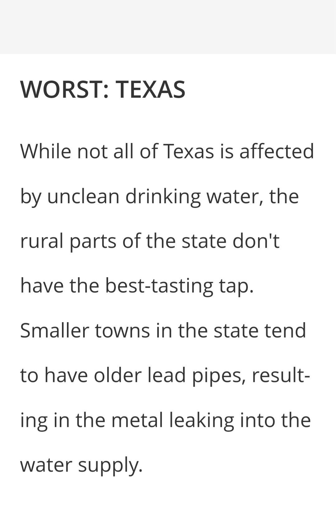 Bottled Water Rankings