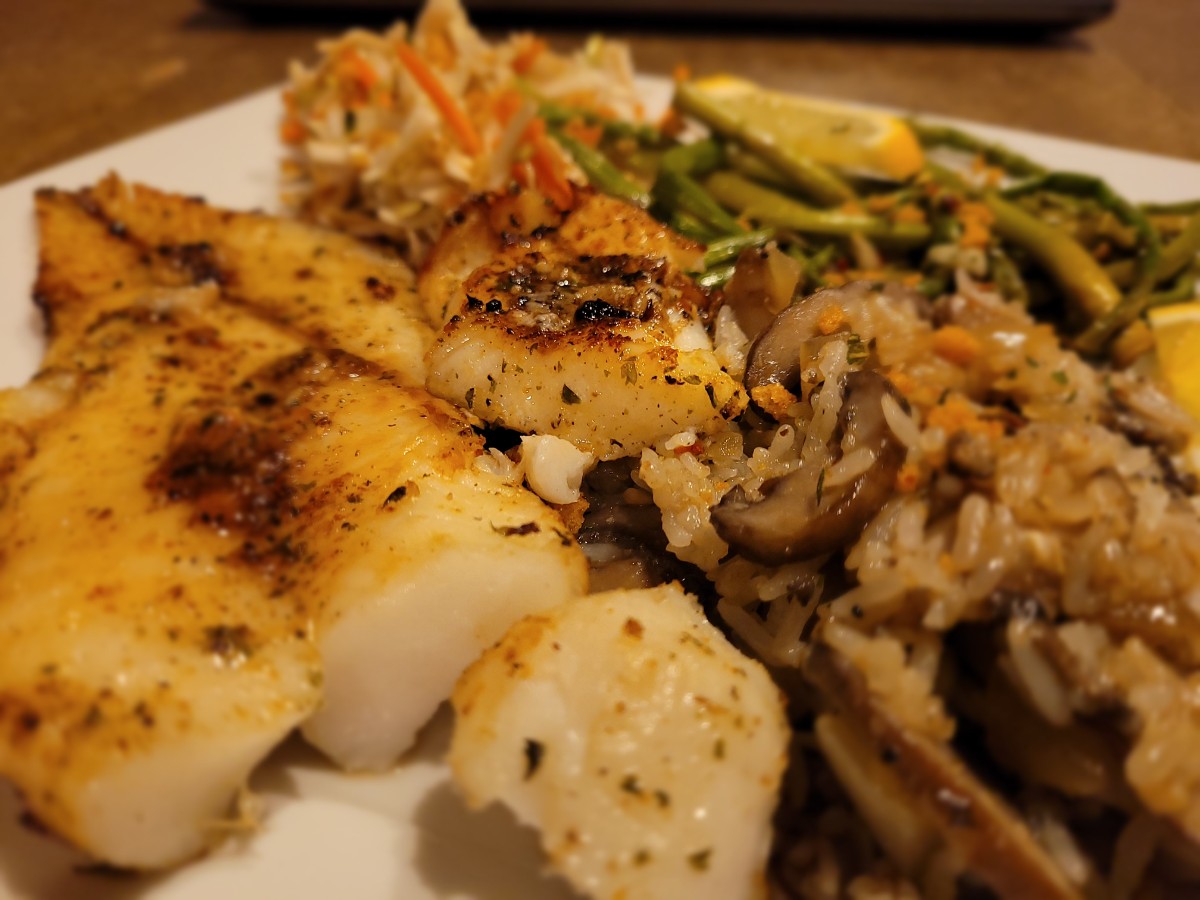 Did a little Air Fry Orange Roughy with a Sesame Ginger slaw. Al