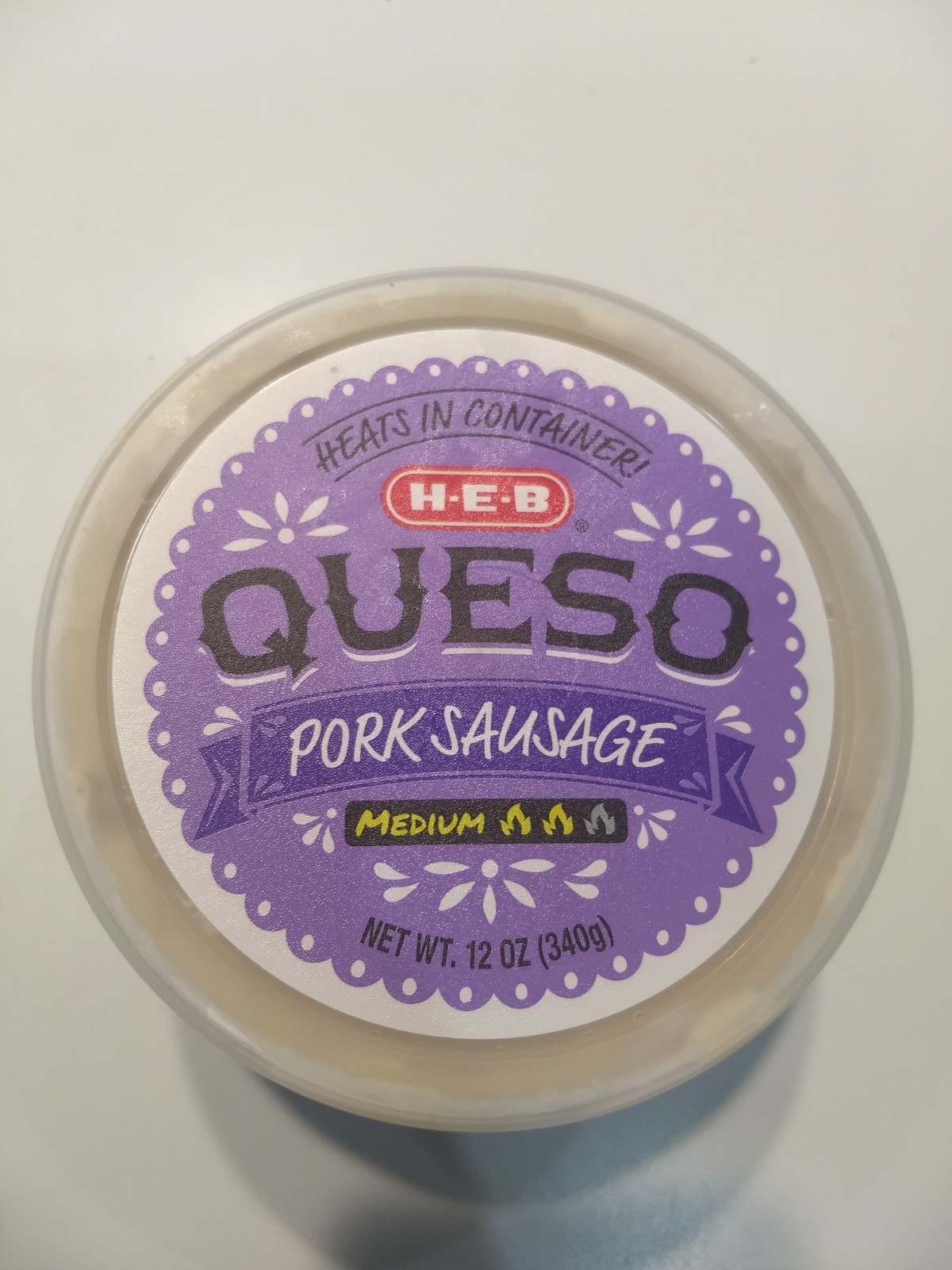 HEB Queso Pork Sausage in stock at Atascocita HEB.