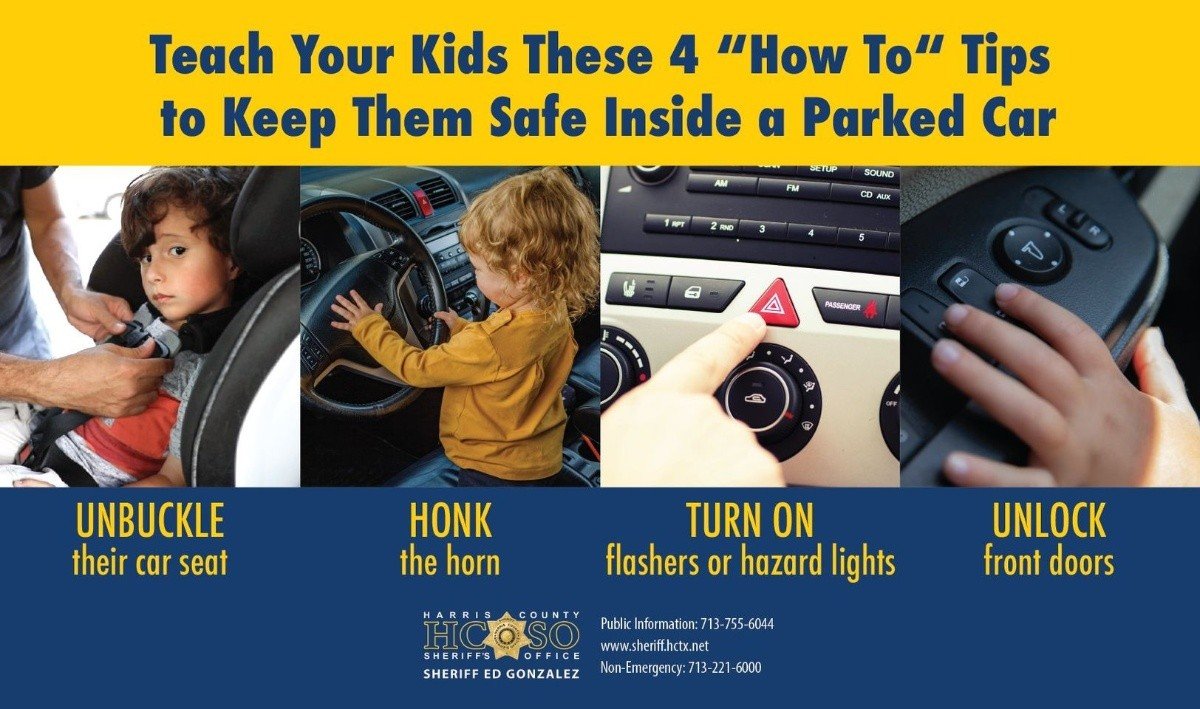 Safety tips for children in hot cars!