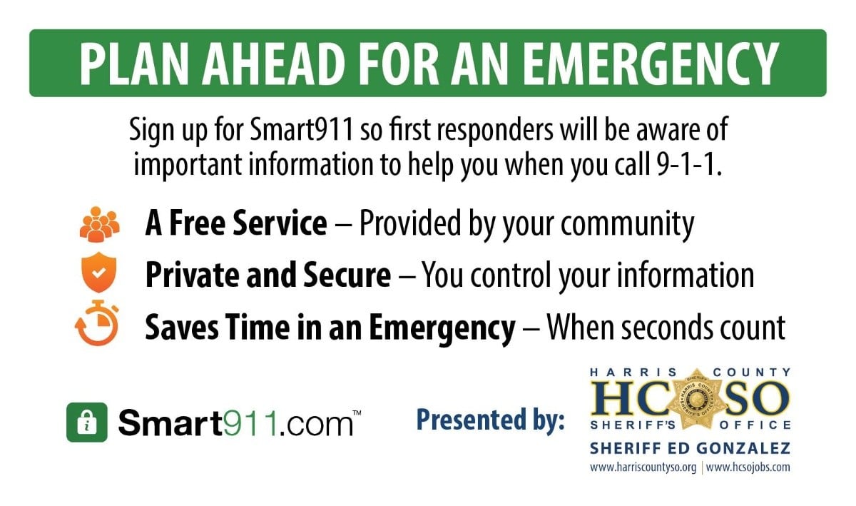Stay Safe, Stay Informed Sign Up for Smart911 Today!